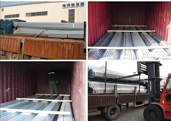 DN15mm-DN250mm गोल अनुभाग आकार स्टील संरचना के लिए विरोधी जंग जस्ती पाइप
