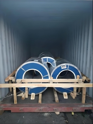 Z81-Z120 कोटिंग जस्ती स्टील के साथ अनुकूलन चौड़ाई रंग लेपित स्टील कॉइल