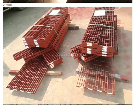बॉयलर उद्योग पार्किंग स्थल जल निकासी और फुटपाथ कवर के लिए भारी शुल्क स्टील ग्रिटिंग