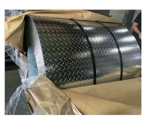 ISO9001 प्रमाणित DX51D जस्ती पैटर्न स्टील प्लेट 5.75*1250mm Z41-Z60 कोटिंग