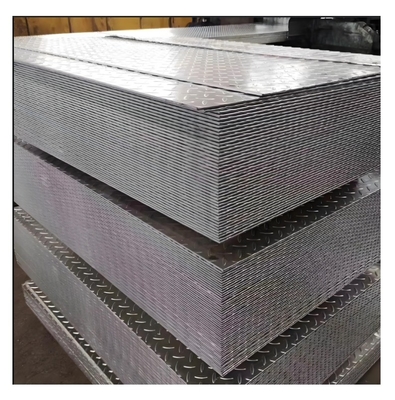 जस्ती पैटर्न स्टील प्लेट 40g/m2 जस्ता परत और अनुकूलन योग्य आकार 1250/1000mm के साथ